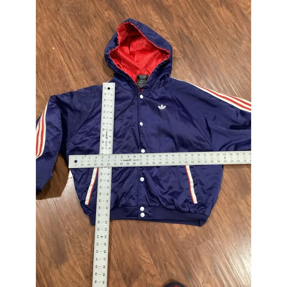 Mens Hooded Jacket Adidas Vintage Size XL